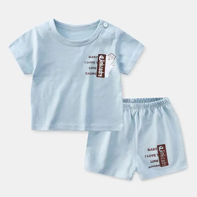 Pride and Joy Cotton 2 Piece Summer Baby Clothing Set