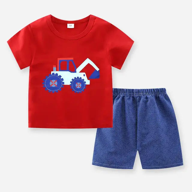 Pride and Joy Cotton 2 Piece Summer Baby Clothing Set