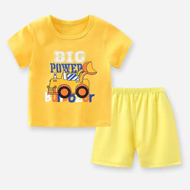 Pride and Joy Cotton 2 Piece Summer Baby Clothing Set