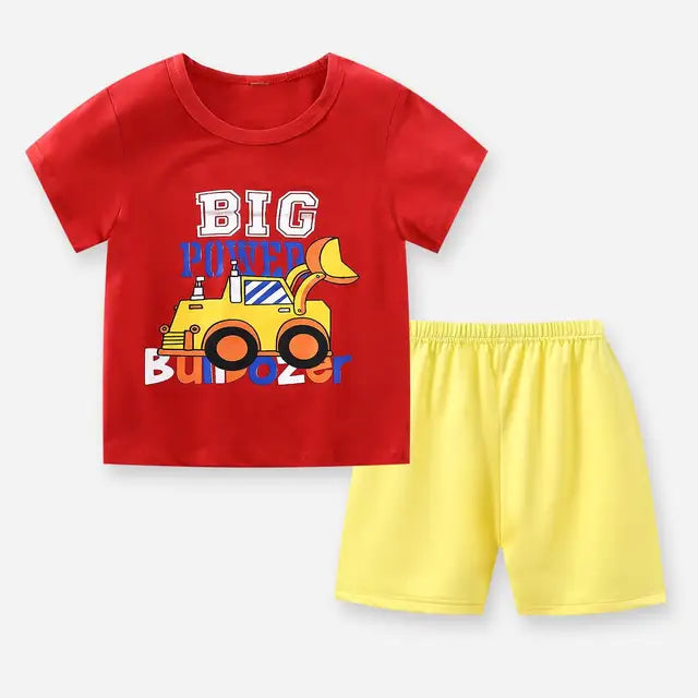 Pride and Joy Cotton 2 Piece Summer Baby Clothing Set